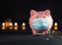 pink and blue pig figurine